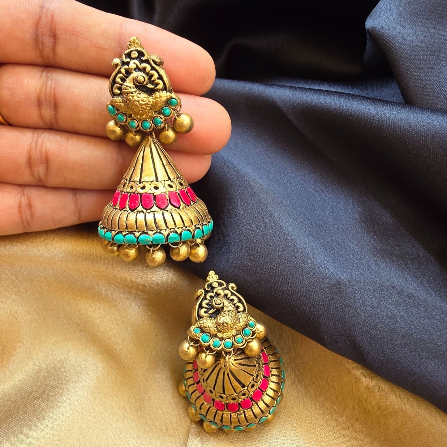Aabharana Terracotta Jumka Variant 5