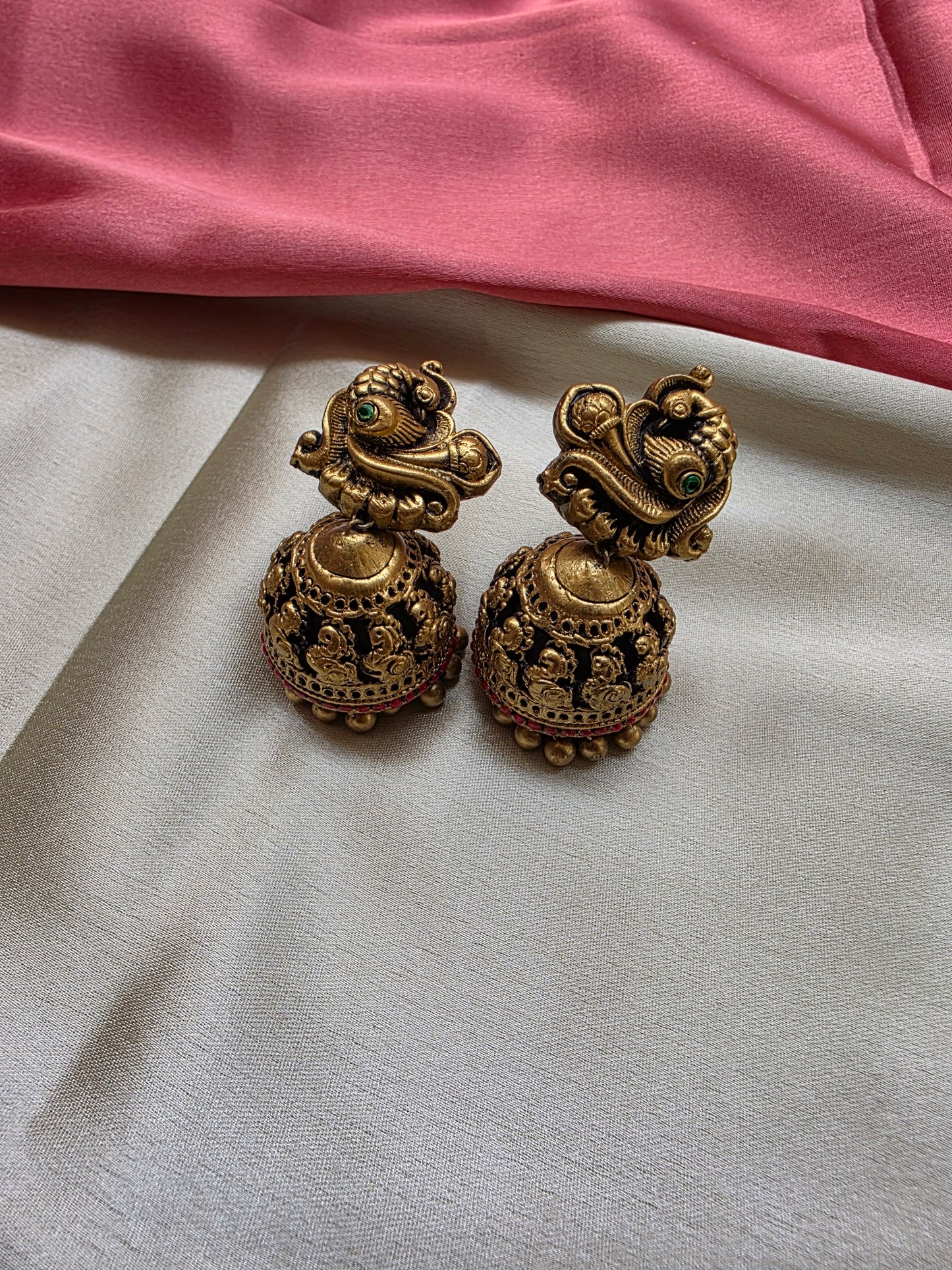 Antique Peacock Treck Terracotta Jewellery