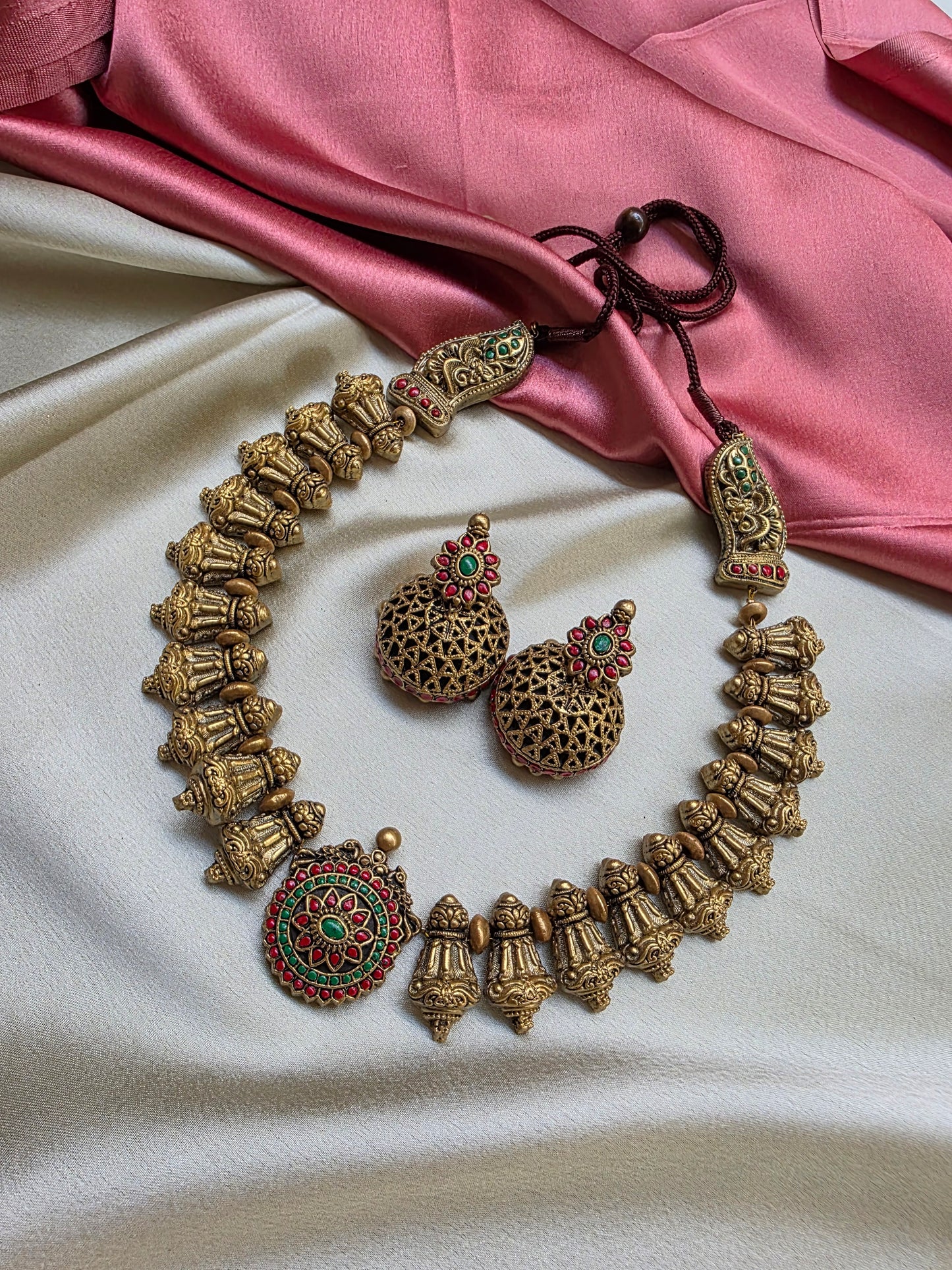 Antique Rani Choker Terracotta Jewellery