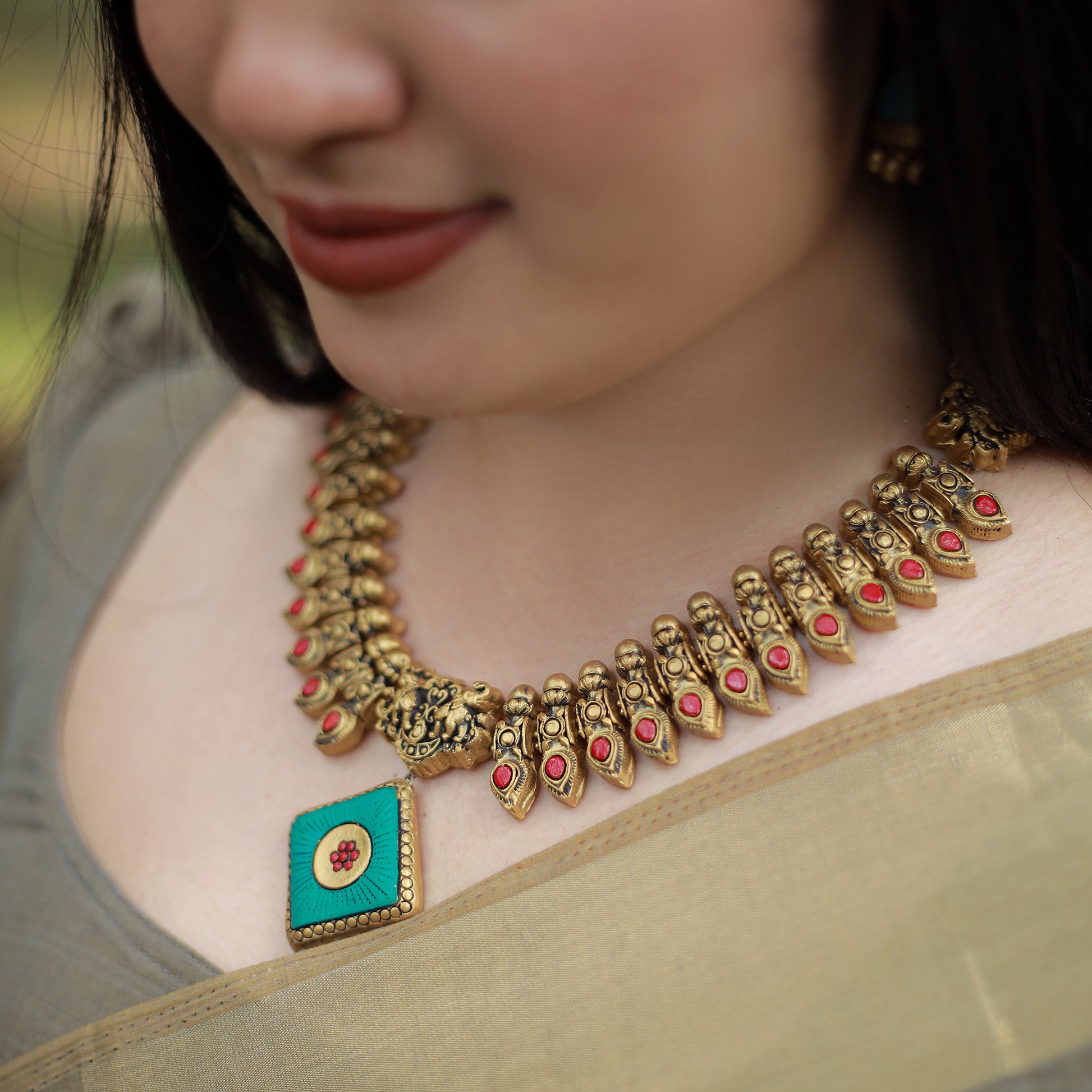Blue Diamond Terracotta Jewellery