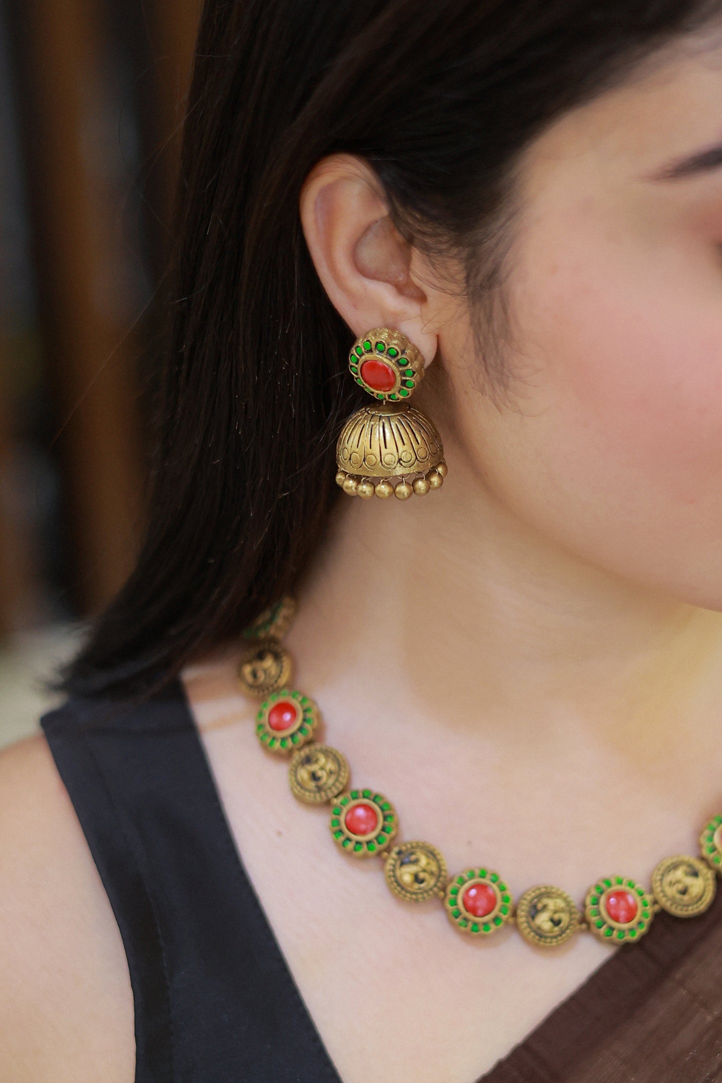 Floral Nalini Terracotta Jewellery