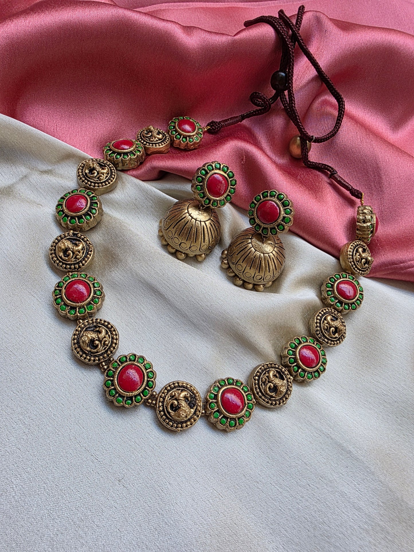 Floral Nalini Terracotta Jewellery