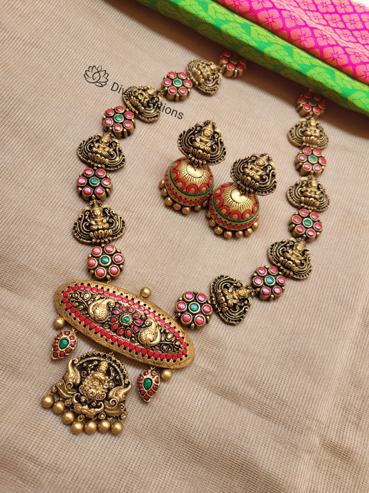 Lakshmi Floral Terracotta Jewellery