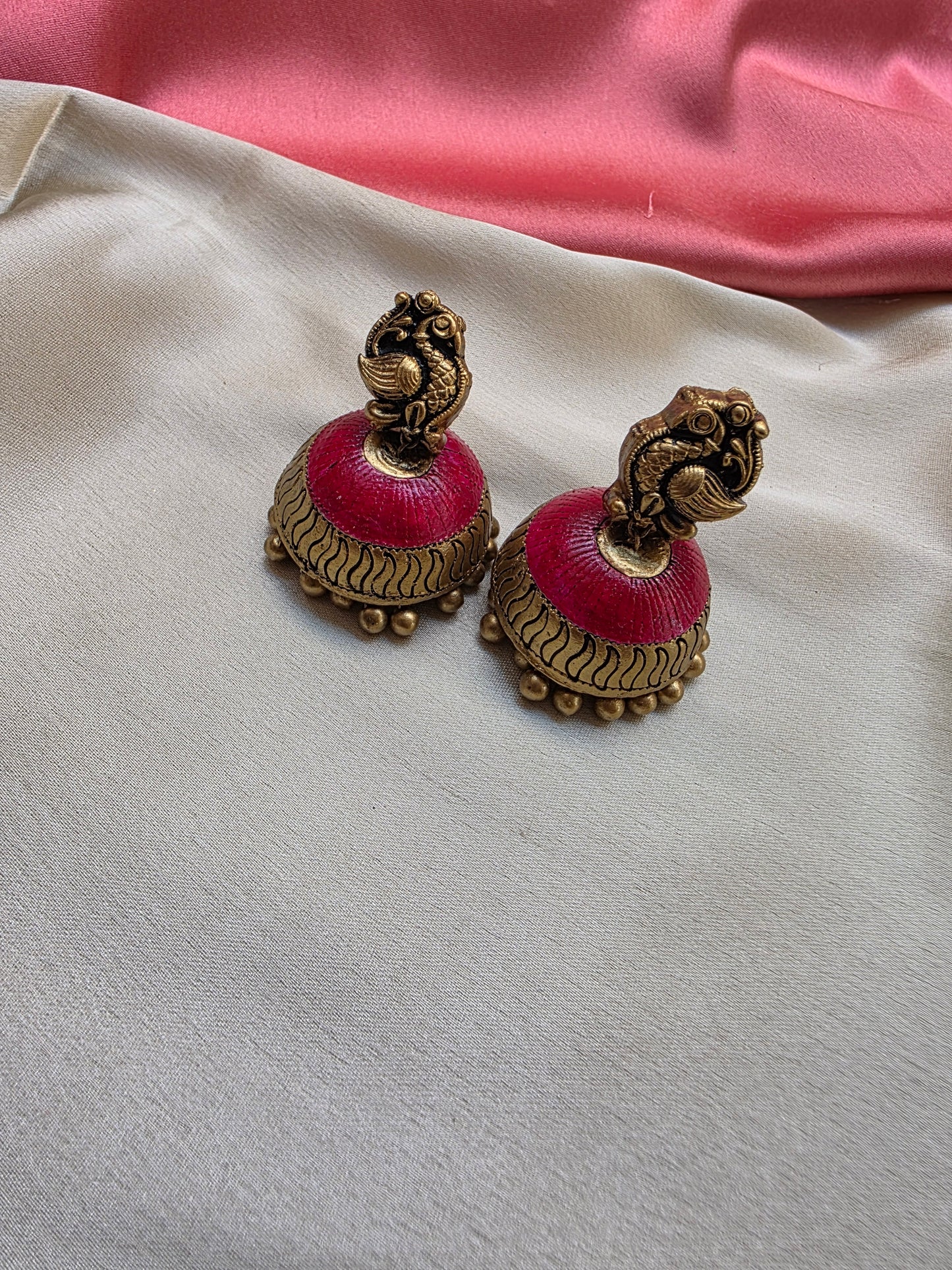 Lakshmi Hasli Pink Punch Terracotta Jewellery