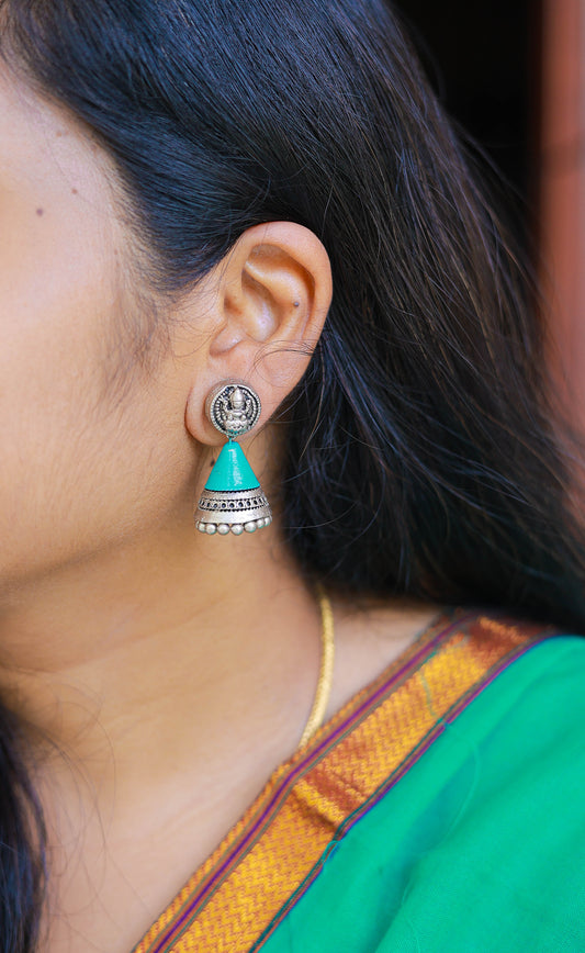Malar Terracotta Jumka Earings Variant3