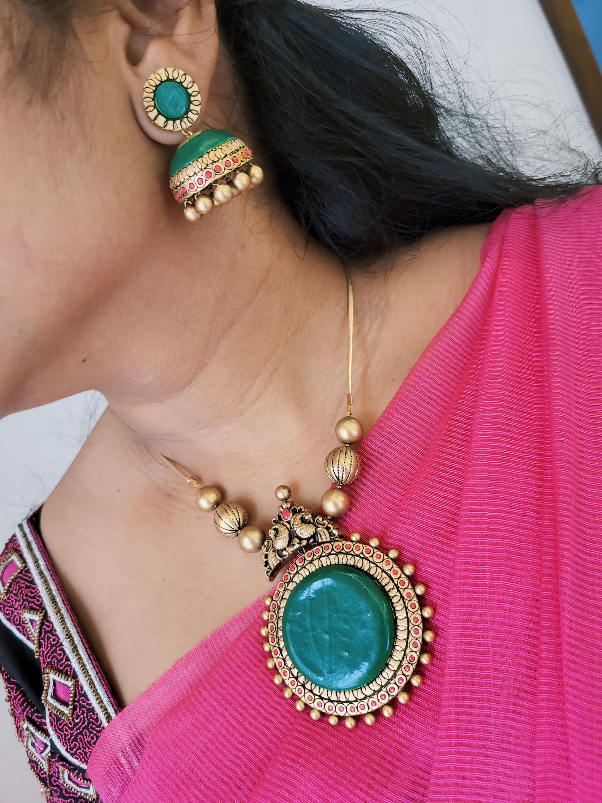 Palakka Round Type Kerala Terracotta Jewellery