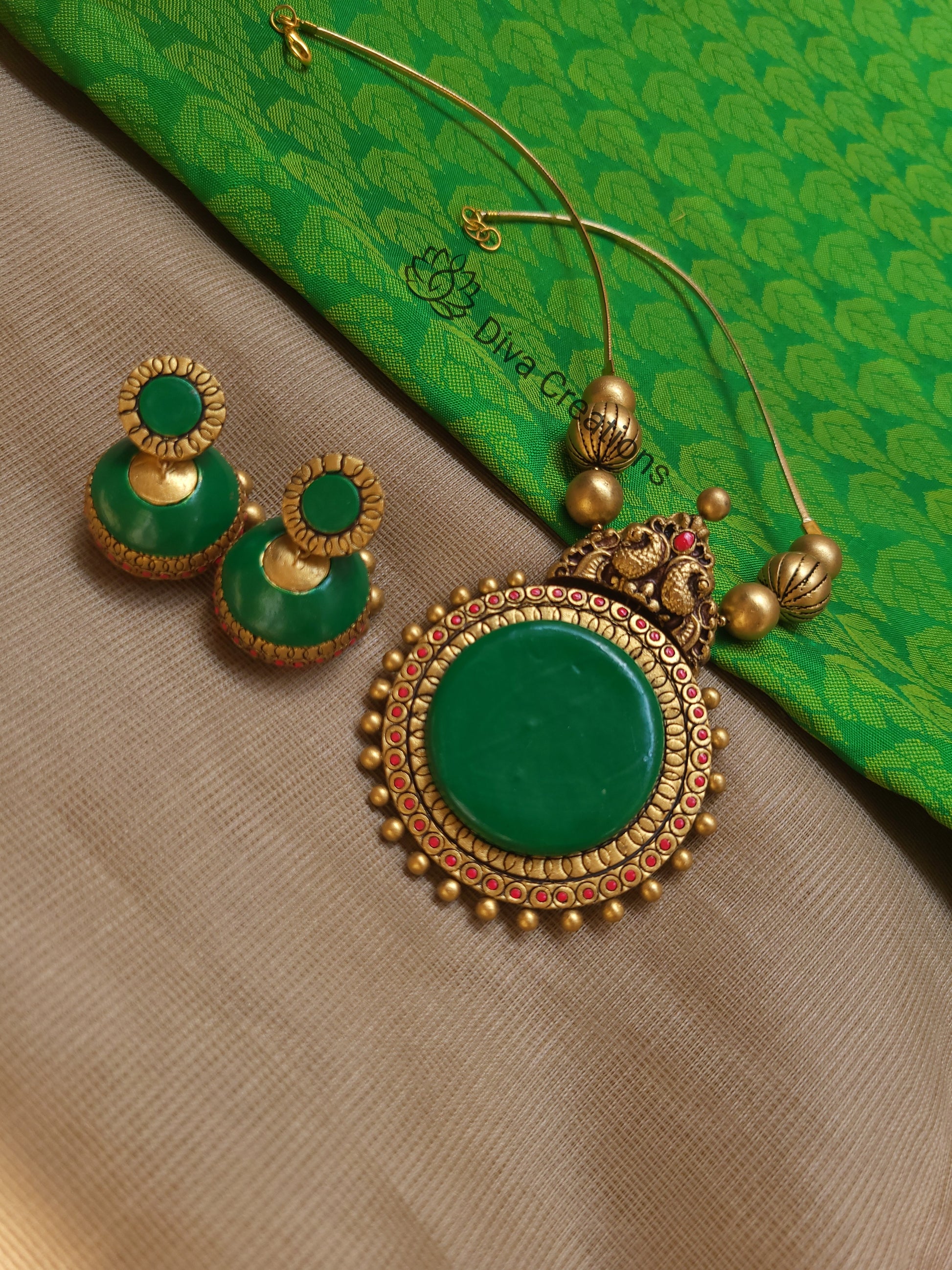 Palakka Round Type Kerala Terracotta Jewellery