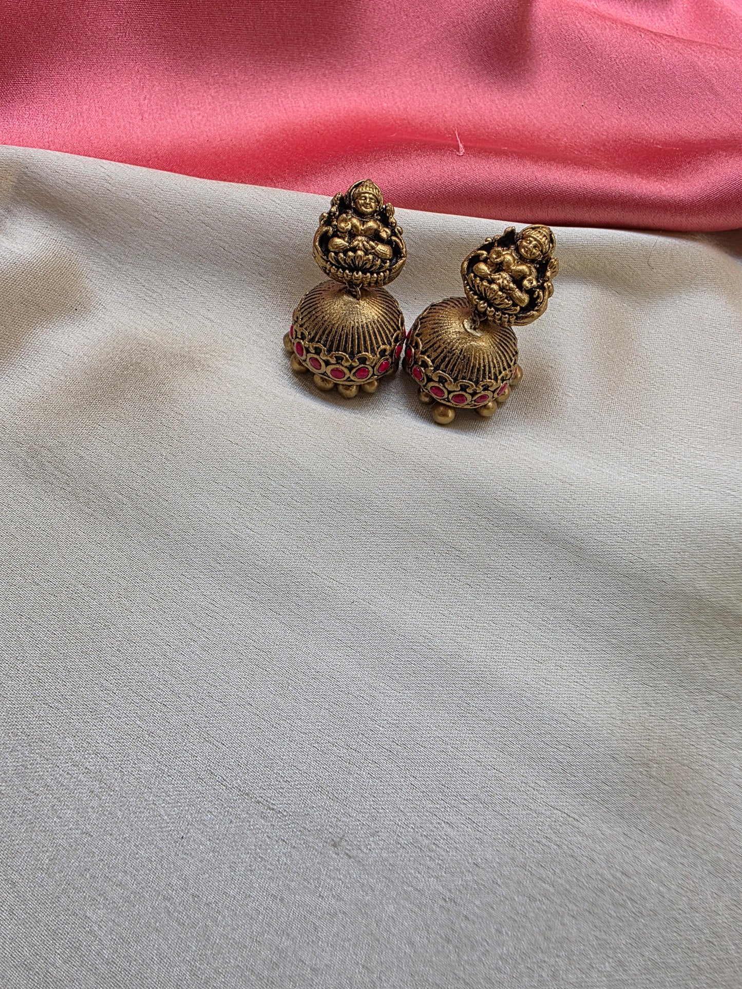 Triangle Drop Lakshmi Terracotta Jewellery