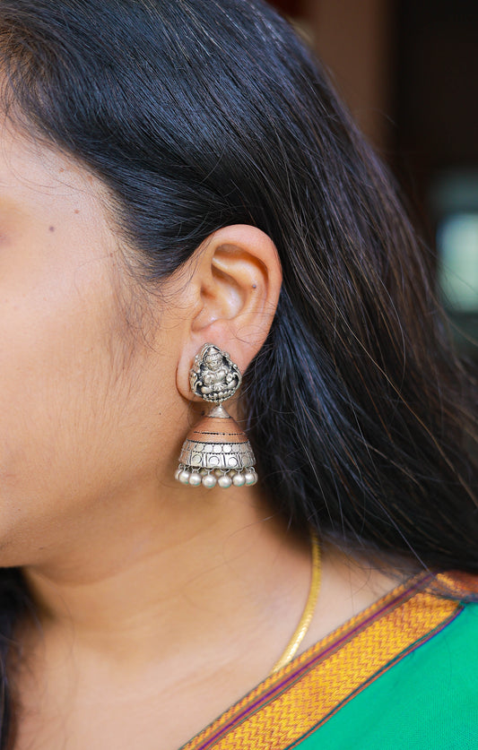 Vannam Terracotta Jumka Earrings Variant 4