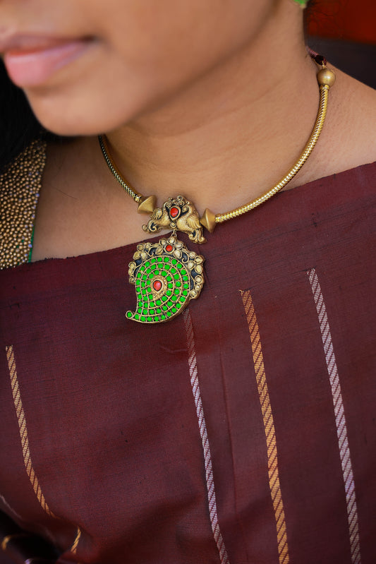 Green Regal Roots Terracotta Jewellery