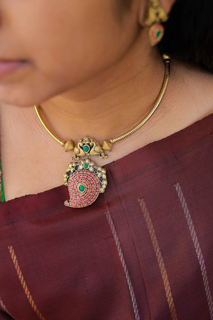 Pink Regal Roots Terracotta Jewellery