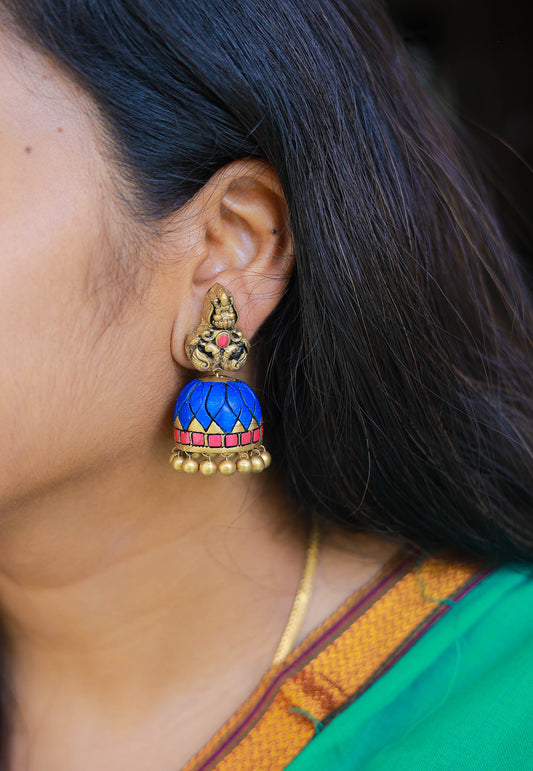 Sindhoori - Terracotta Jumka - Variant4