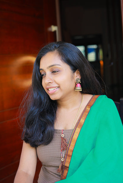 Thenmozhi- Terracotta Jumka - Variant2