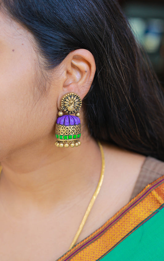 Adhirai - Terracotta Jumka - Variant1