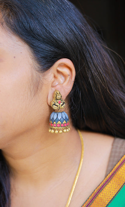Sindhoori - Terracotta Jumka - Variant2