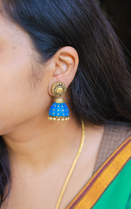 Poovizhi - Terracotta Jumka - Variant1