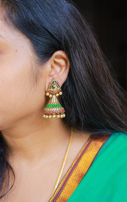 Aabharana- Terracotta Jumka - Variant2