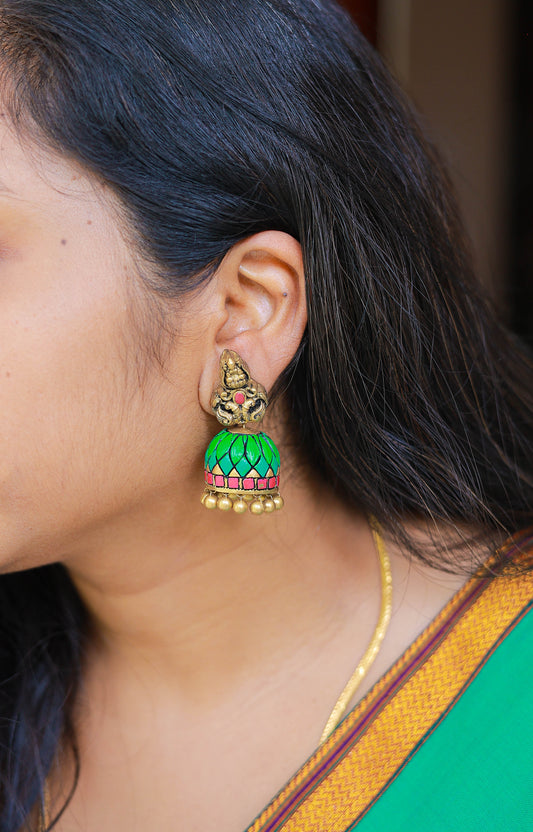 Sindhoori - Terracotta Jumka - Variant1