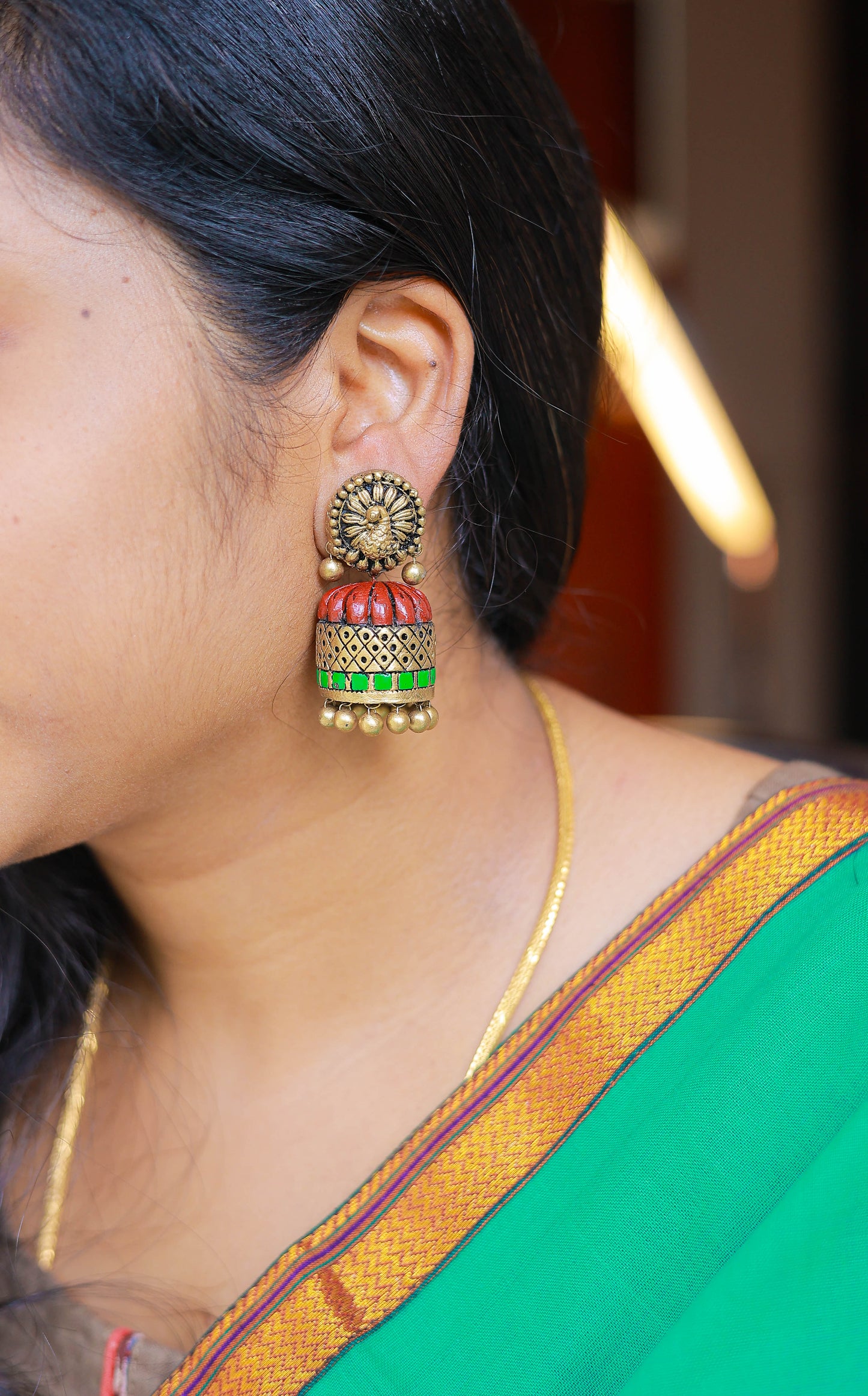 Adhirai - Terracotta Jumka - Variant3