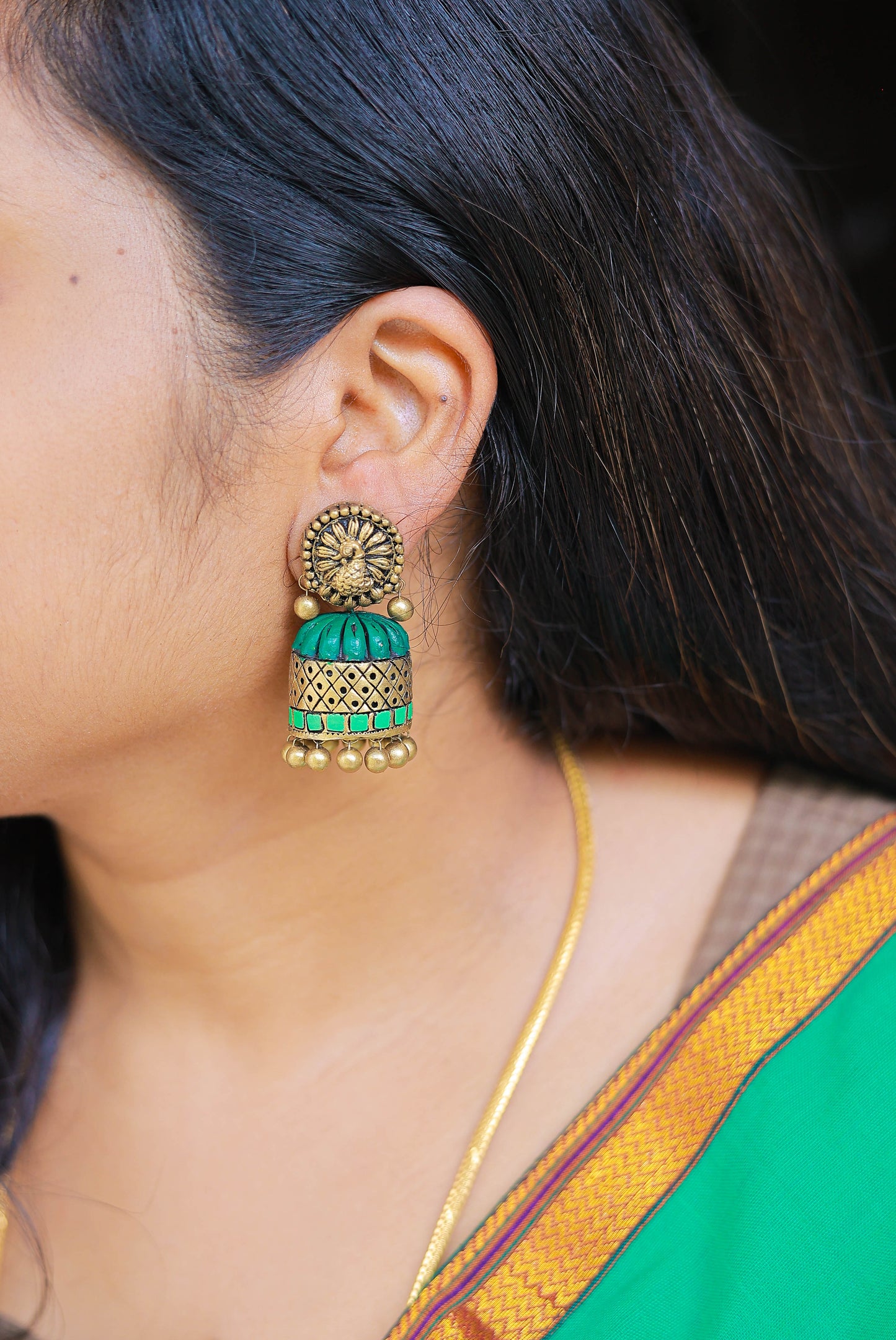 Adhirai - Terracotta Jumka - Variant5