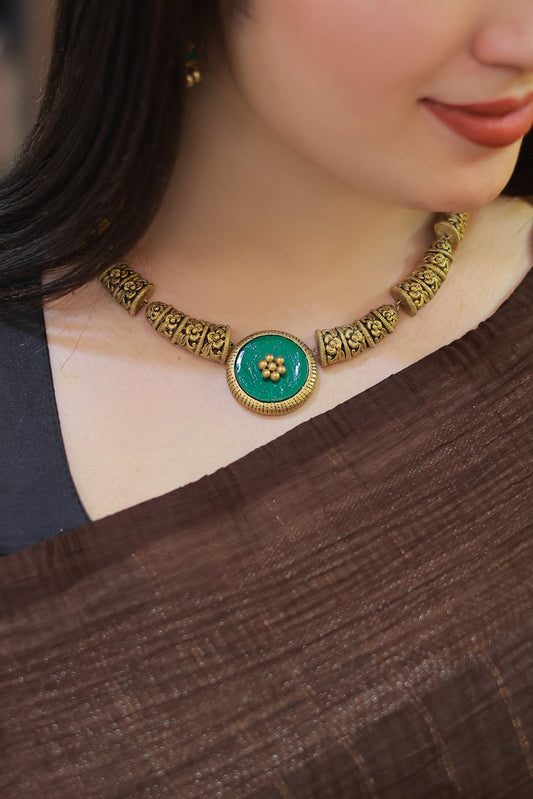 Green Contemporary Terracotta Jewellery