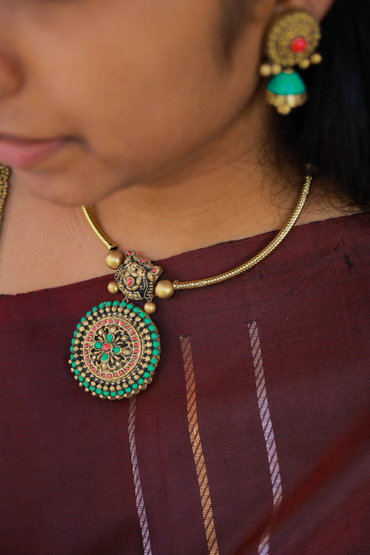 Green Classic Glow Terracotta Jewellery