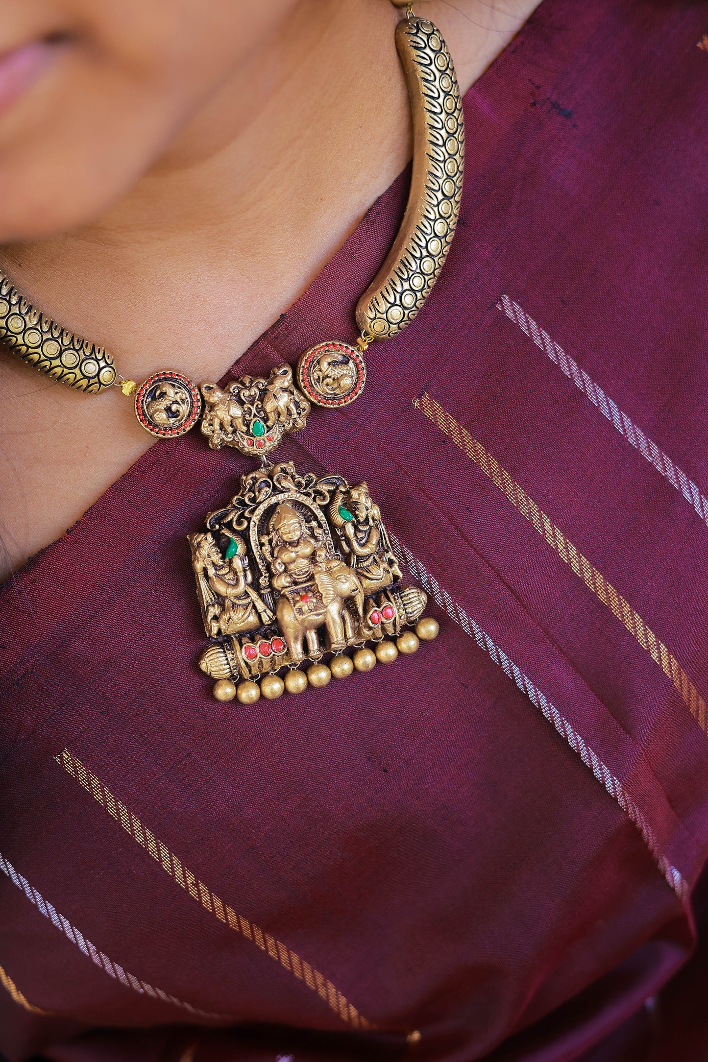 Antique Hasli Glow Terracotta Jewellery