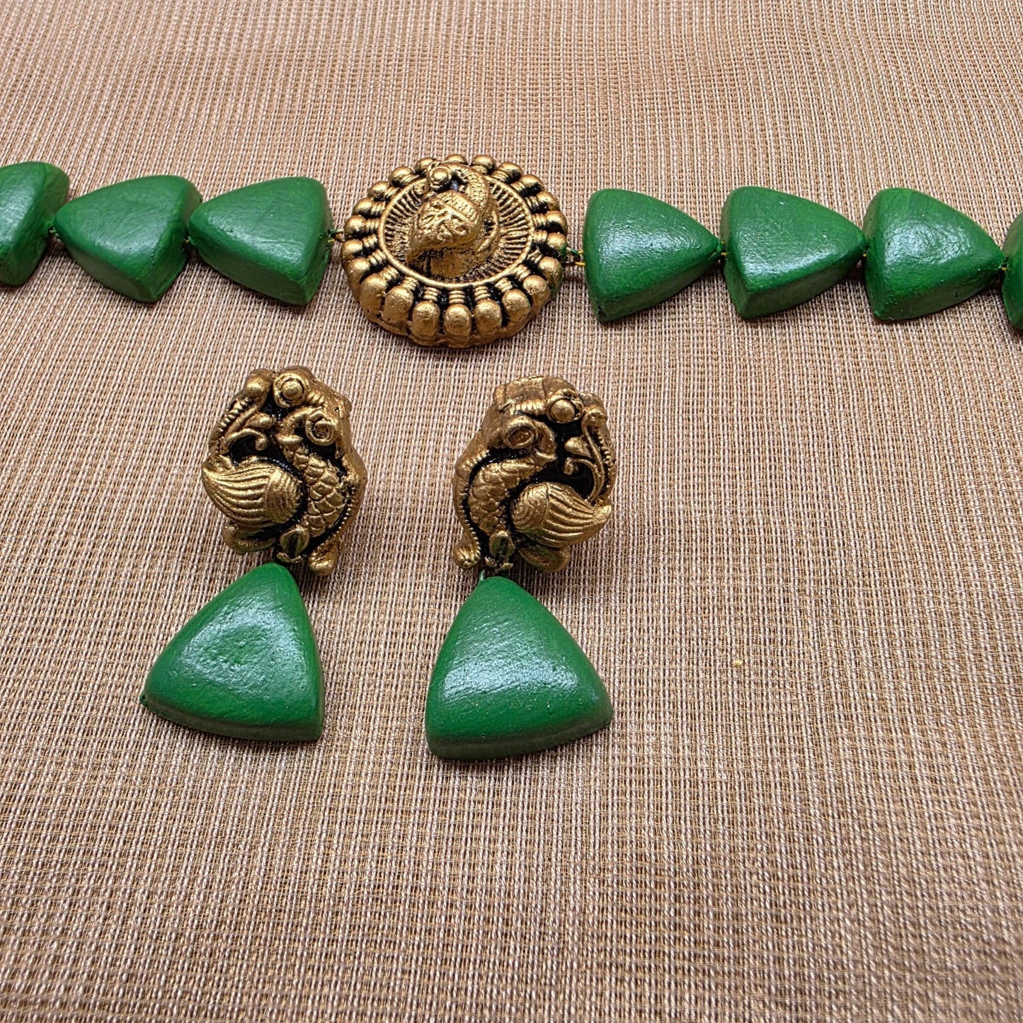 Minky Light Green Terracotta Jewellery