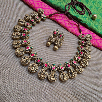 Rect Coin Lakshmi Terracotta Jewellery