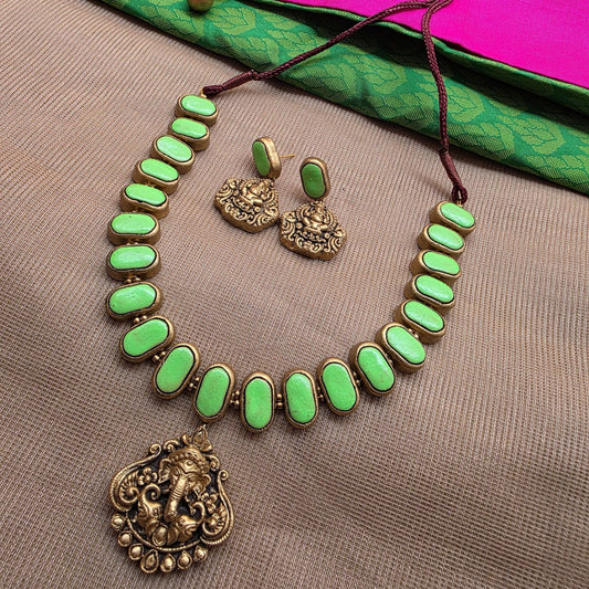 Kemp New Terracotta Jewellery Light Green
