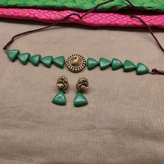 Minky Light Green Terracotta Jewellery