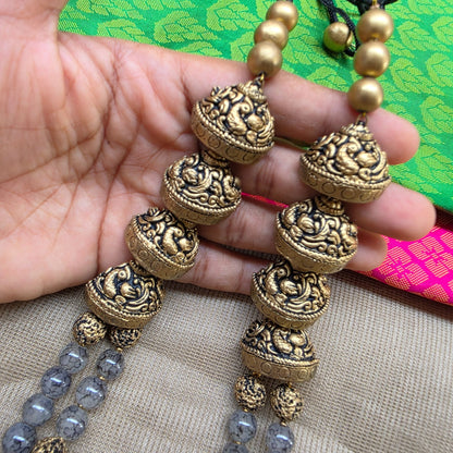 Grey Dual Strand Fusion Terracotta Jewellery