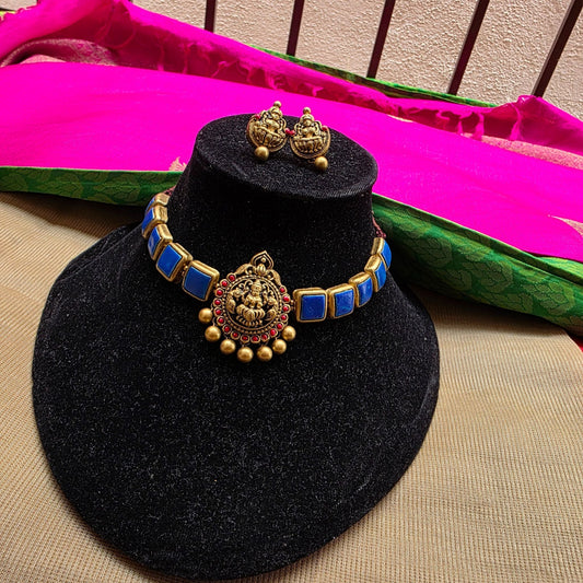 Lakshmi Choker Terracotta Jewellery Indigo