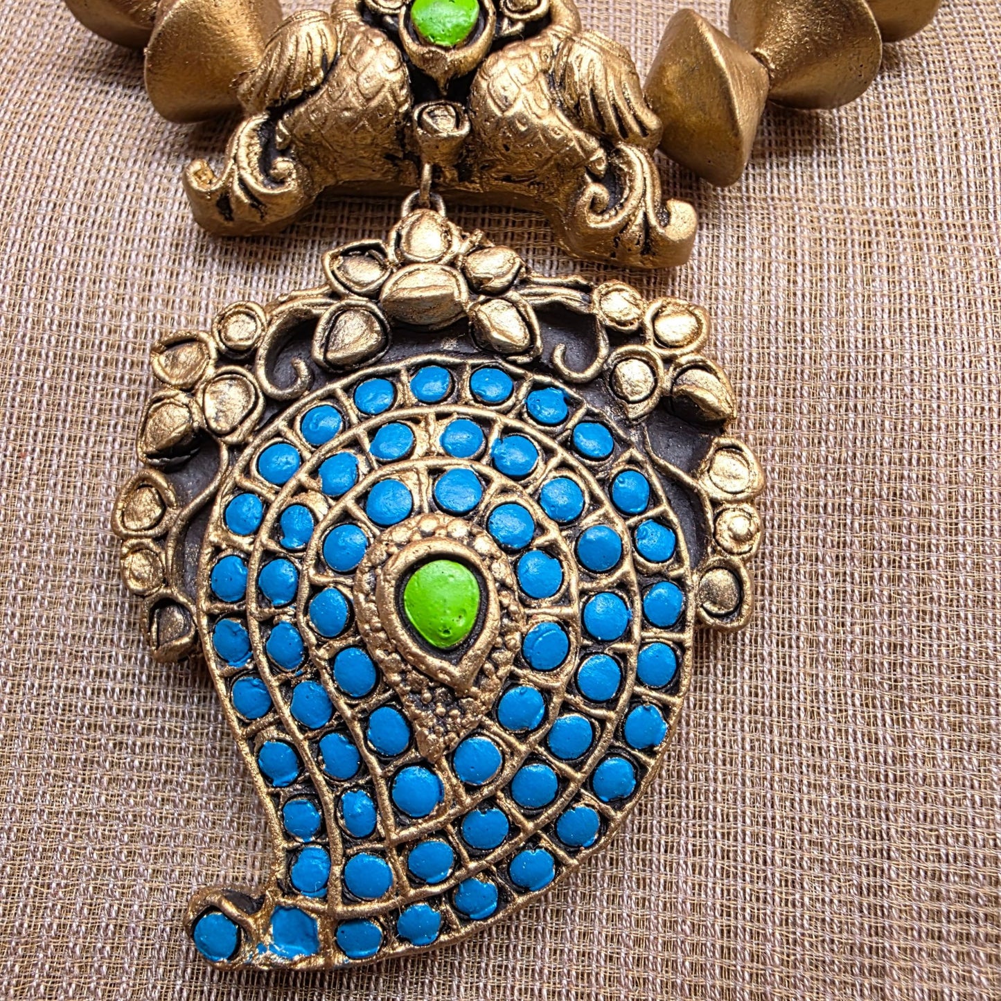 Kemp Mango Terracotta Jewellery Blue