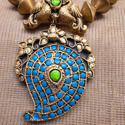 Kemp Mango Terracotta Jewellery Blue