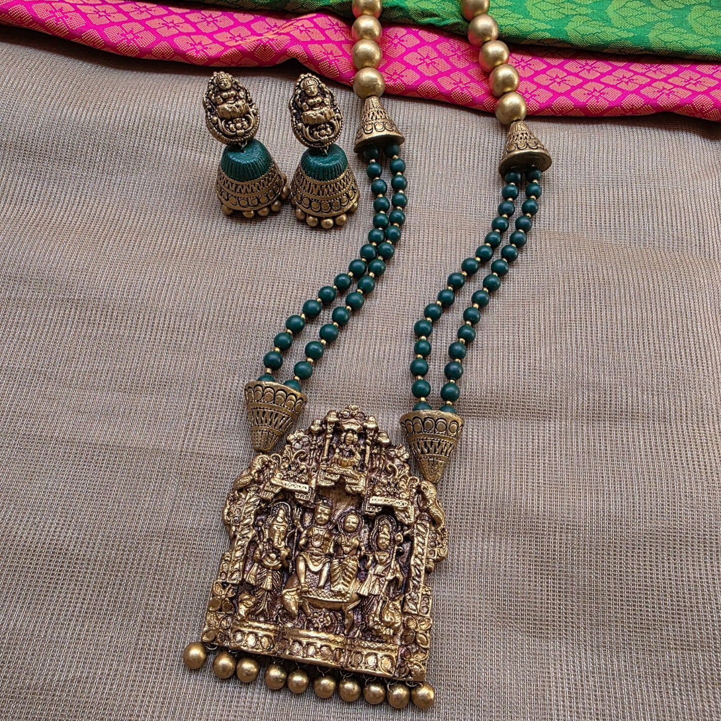 Divine Dual Row Terracotta Jewellery