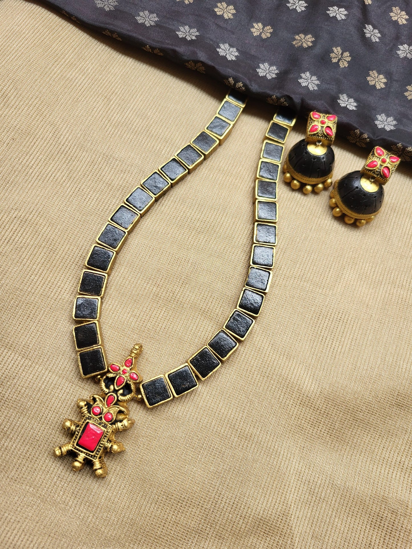 Black Kriya Terracotta Jewellery