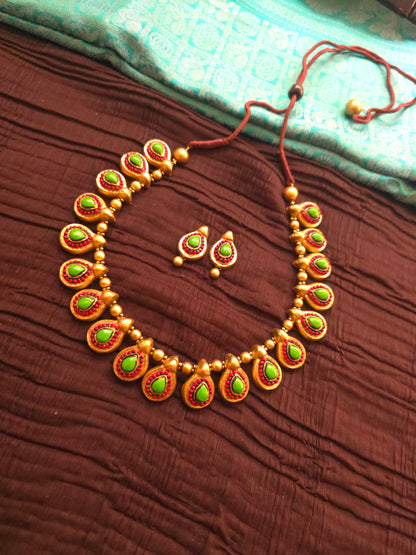 Verdant Paisley Terracotta Jewellery