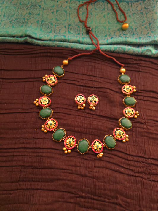 Lotus Floral Terracotta Jewellery