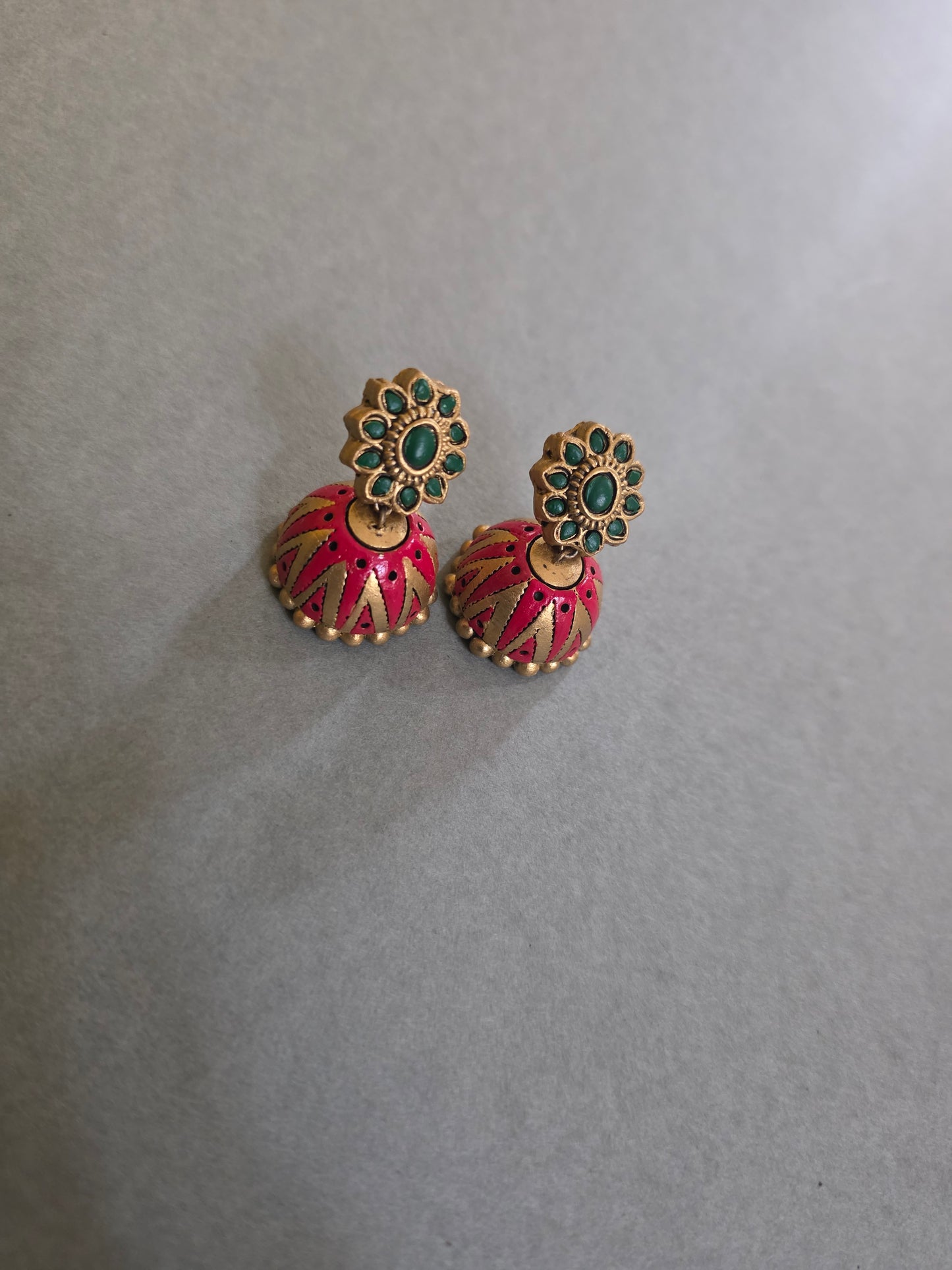 Crimson Blossom Terracotta Jewellery