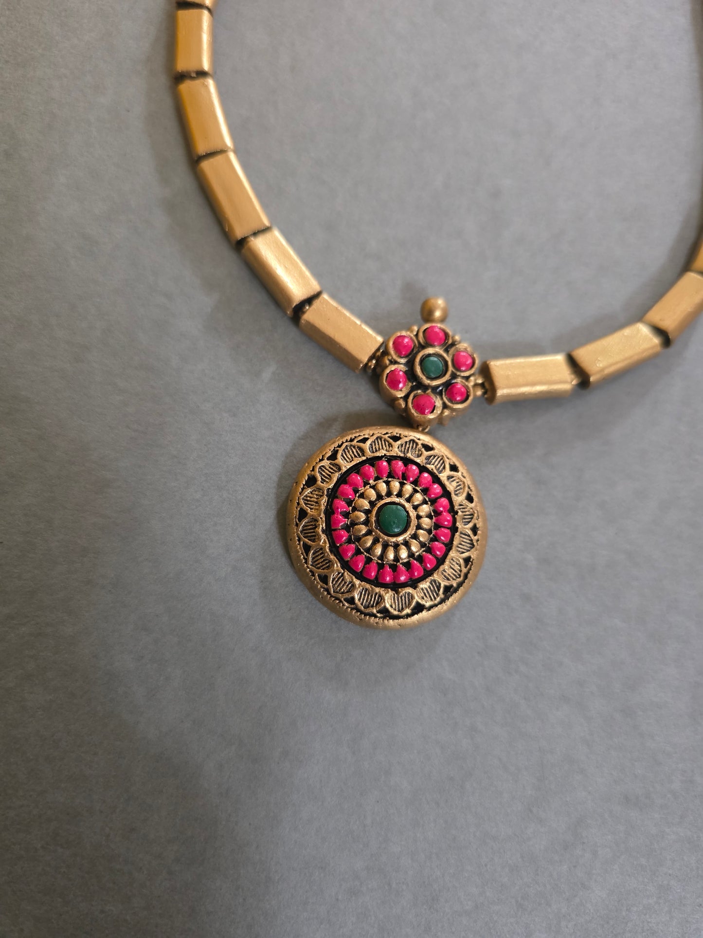 Golden Radiance Terracotta Jewellery
