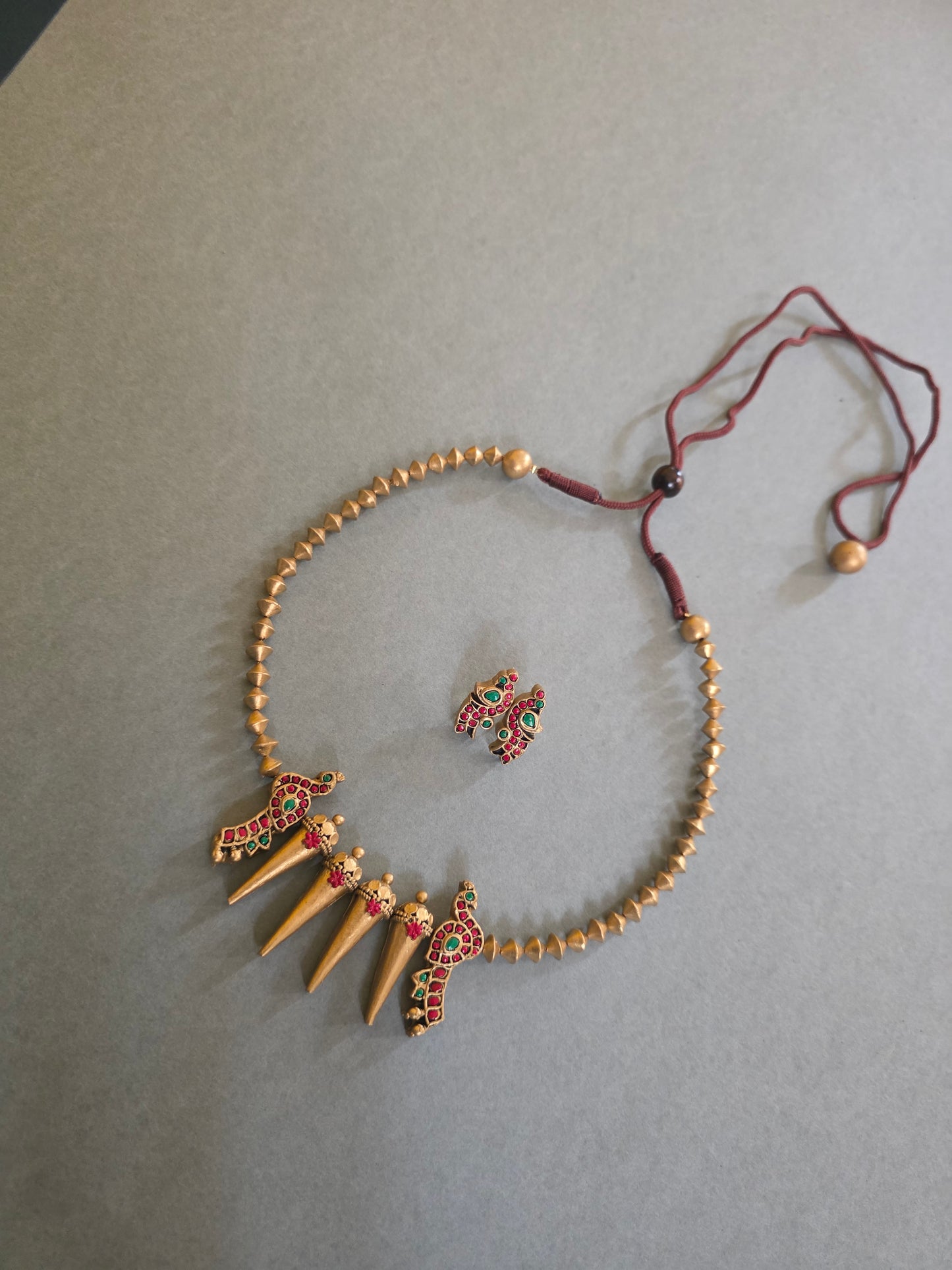 Spiked Charm Terracotta Jewellery