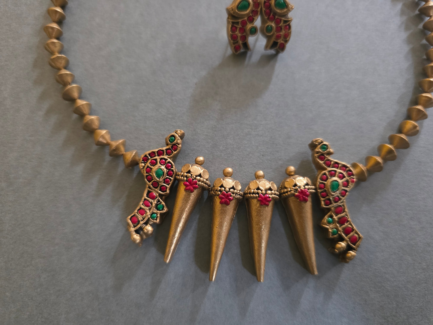 Spiked Charm Terracotta Jewellery