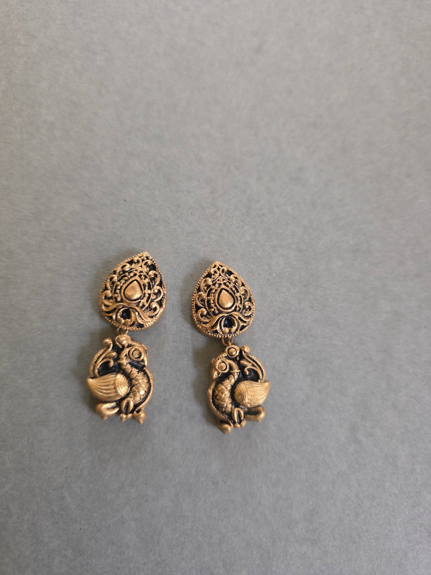 Royal Peacock Terracotta Jewellery