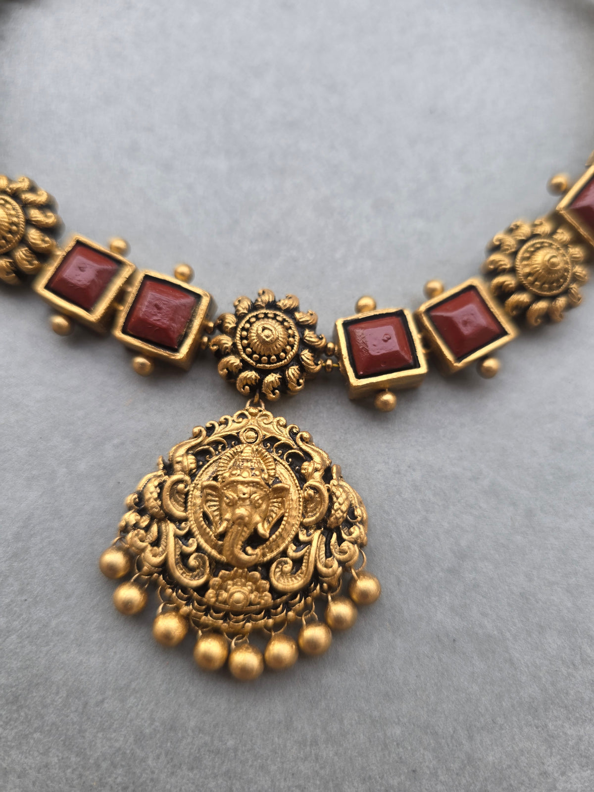 Royal Ganesha Terracotta Jewellery Set