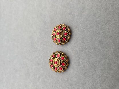 Emerald Floral Terracotta Jewellery Set