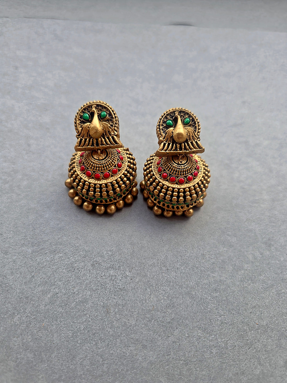 Royal Peacock Terracotta Jewellery Set
