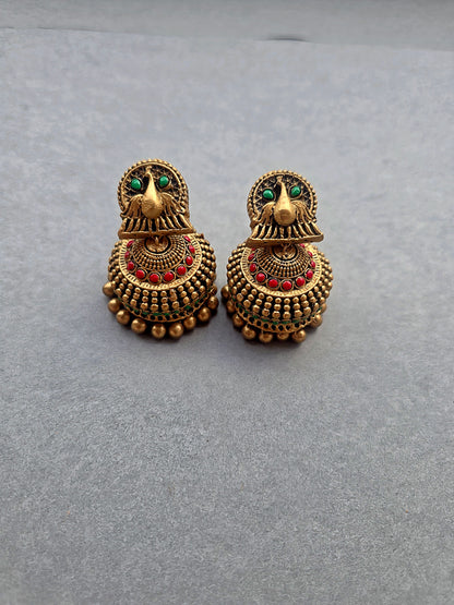Royal Peacock Terracotta Jewellery Set
