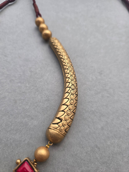 Golden Heritage Terracotta Jewellery Set
