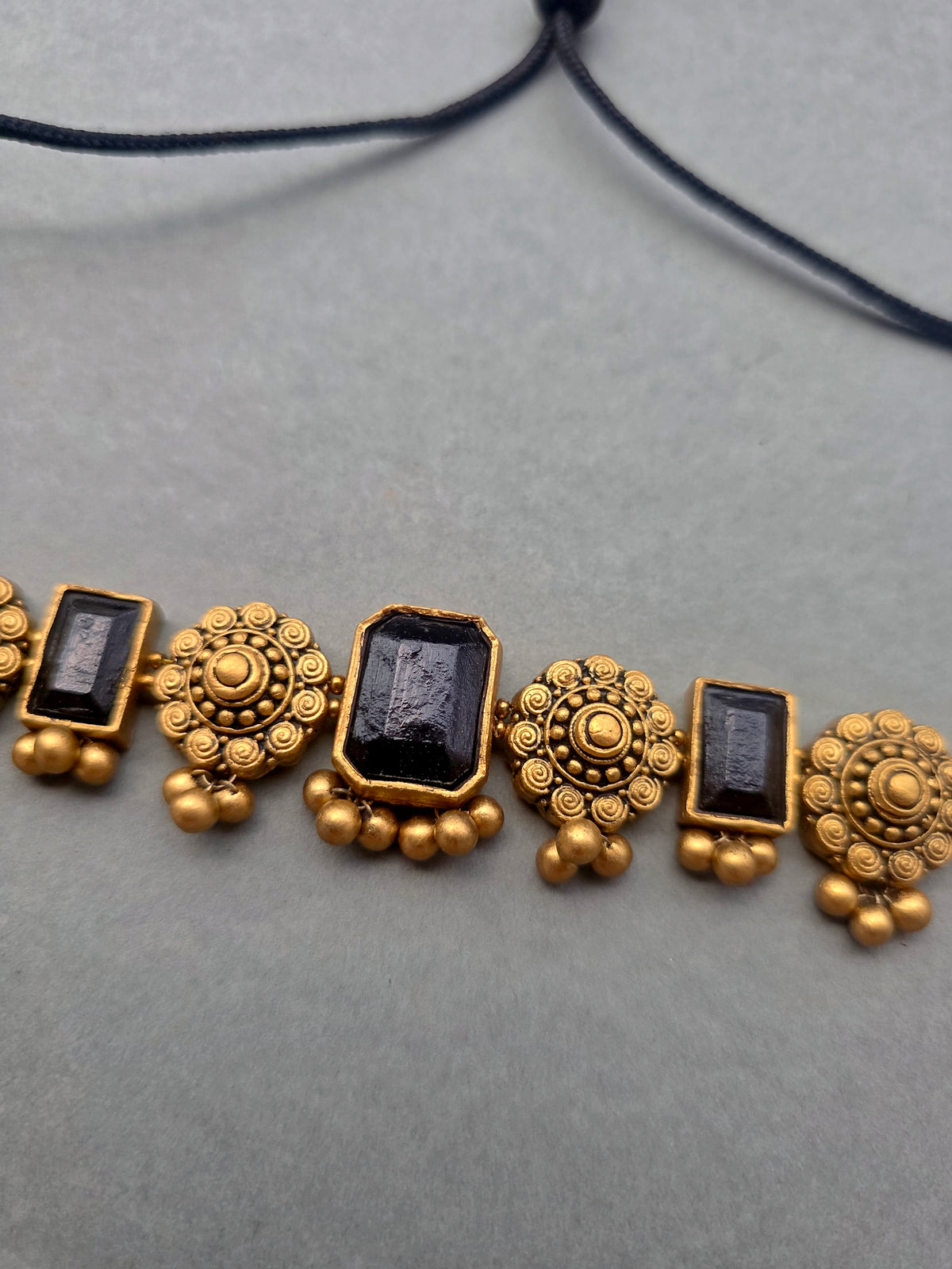 Midnight Minimalist Terracotta Jewellery Set